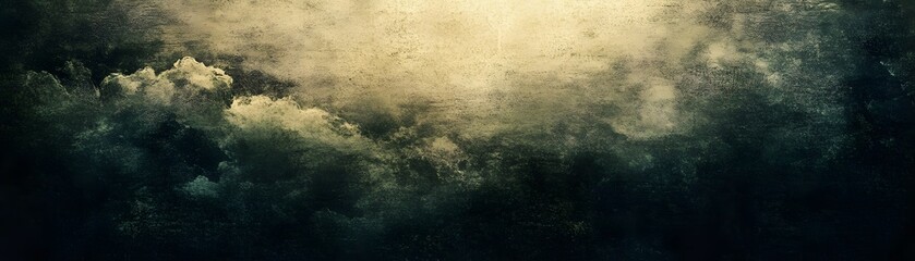 Fototapeta premium Abstract Painting of Green and Gold Texture