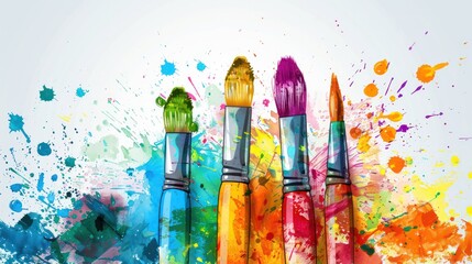 Art-based learning techniques encouraging creativity and critical thinking in education. Illustrations