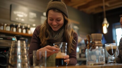 Coffee workshops offering hands-on experiences with specialty brewing techniques like pour-over and cold brew.