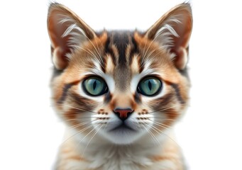 Obraz premium Cute orange cat and grey cat, very cute animal in the world.