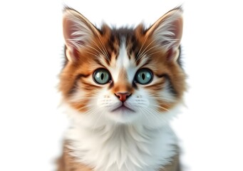 Cute orange cat and grey cat, very cute animal in the world.