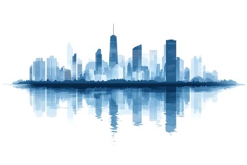 Obraz premium city, panorama, 3d illustration