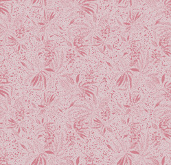 Seamless vintage pattern with floral motifs. Based on a traditional oriental textiles.