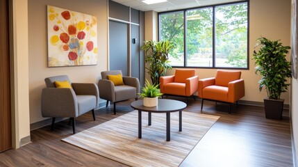 Fototapeta premium Create a supportive community area for mental health center