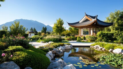 Fototapeta premium Explore the tranquil benefits of traditional chinese medicine in nature's beauty