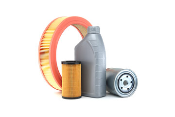 Essential Car Maintenance Parts including Oil and Air Filter