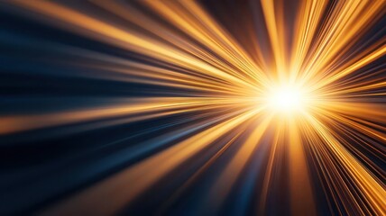 A radiant burst of light emanates from a central source.