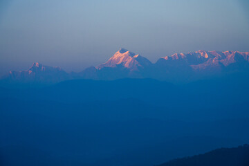 Trishul Viewpoint in Kausani, Bageshwar, Uttarakhand, offers an awe-inspiring panorama of the...