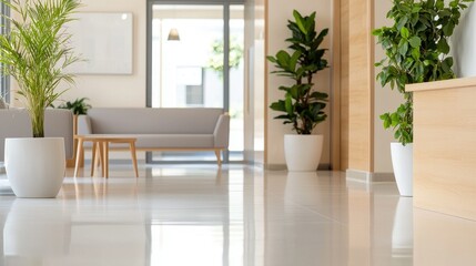 Explore the bright and clean design of a modern mental health facility interior