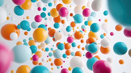 Colorful Balloons Floating in the Air
