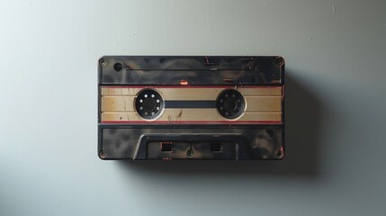 Obraz premium Cassette tape, isolated object on white