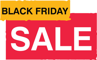 Black Friday Sale tag special offer banner super deal sign element yellow, black, abstract set creative