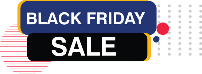 Black Friday Sale tag special offer banner super deal sign element yellow, black, abstract set creative