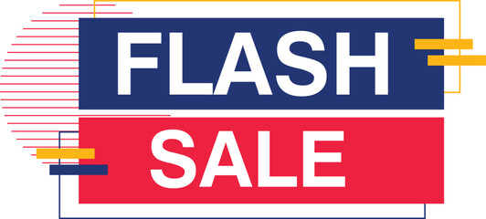 Fototapeta premium Flash sale discount new deal bumper big ideal amazing banner poster shopping buy advertisements event clearence hot season price tag 