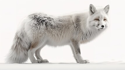 Obraz premium Arctic Fox in a Winter Wonderland