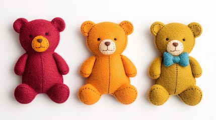 Creative Felt Bear Molds for crafting cute and personalized stuffed toys and decorations, perfect for DIY projects, sewing, and handmade gifts for all ages.