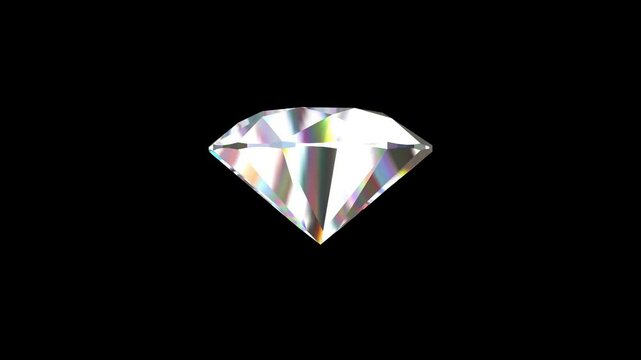 diamond on black background