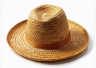 Minimalist Straw Hat, Travel, Sun Protection, Woven, Handicraft