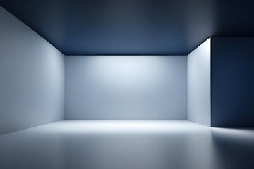 Fototapeta premium Explore the minimalist aesthetic of a featureless modern interior space with soft lighting