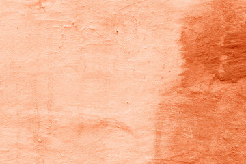 Grunge lush lava concrete background. Textured plaster wall. Creative backdrop for your design. Color of the year 2025 concept. Top view, layout for design. Surface with peeling shabby pattern.