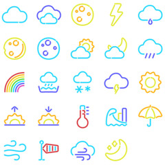 Set of Weather icons