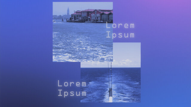 Retro Gradient Horizontal Vertical Slideshow 23 1:1 16:9 9:16