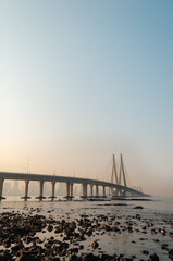 Bandra Worli Sea Link, Mumbai in the evening