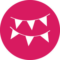 Happy birthday single vector icon