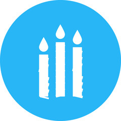 Happy birthday single vector icon