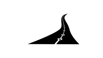 Fototapeta premium financial plan emblem, black isolated silhouette
