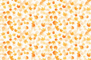 Light Autumn Leaves Pattern Seamless Background - suitable for wrapping paper, packaging design, wall art, wallpaper patterns, fabric patterns, textile design etc
