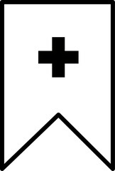 Obraz premium Bookmark icon. Replaceable vector design.