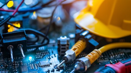 Construction related goods and supplies such as an electricity level