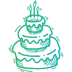 Happy birthday single vector icon