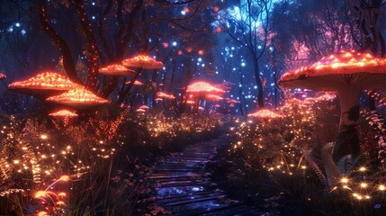 Naklejka premium Enchanted Forest Path