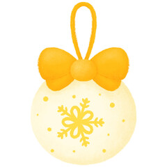 Golden Christmas ball