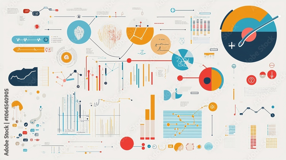 Poster explore the digital representation of key factors contributing to human health insights through enga