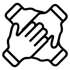 Cooperations Line Icon