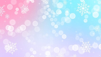 Abstract bokeh backgrounds on pink and blue backgrounds in Christmas Holiday , illustration Wallpaper