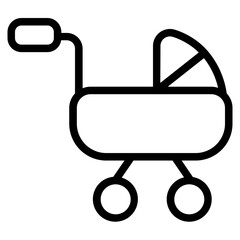 Stroller Line Icon