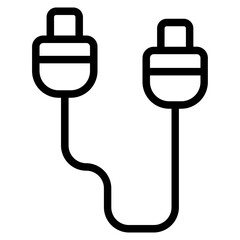 USB cable Line Icon