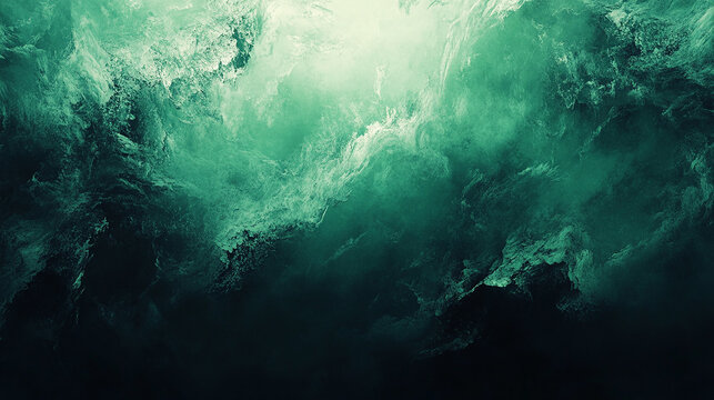 Elegant emerald green background with soft light