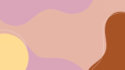 Abstract background , minimalist style Hand drawn various shapes , illustration wallpaper..