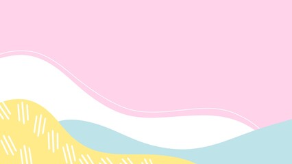 Abstract background , minimalist style Hand drawn various shapes , illustration wallpaper..