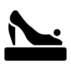 High heels Solid Icon