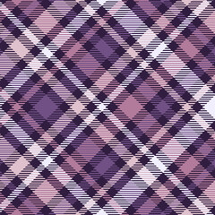 Purple Plaid Seamless Pattern Design Template