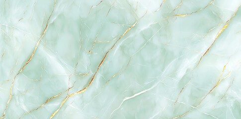 Fototapeta premium Elegant light turquoise marble texture with golden veins, perfect for backgrounds, digital art, and design projects.