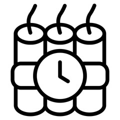 Dynamite time Line Icon