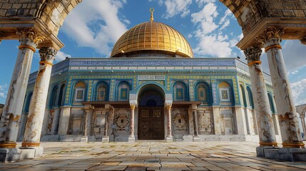 Fototapeta premium Mosque of Al-aqsa in Jerusalem, Palestine