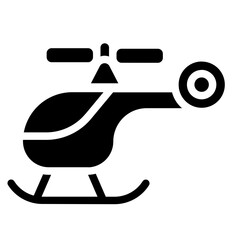 Helicopter Solid Icon